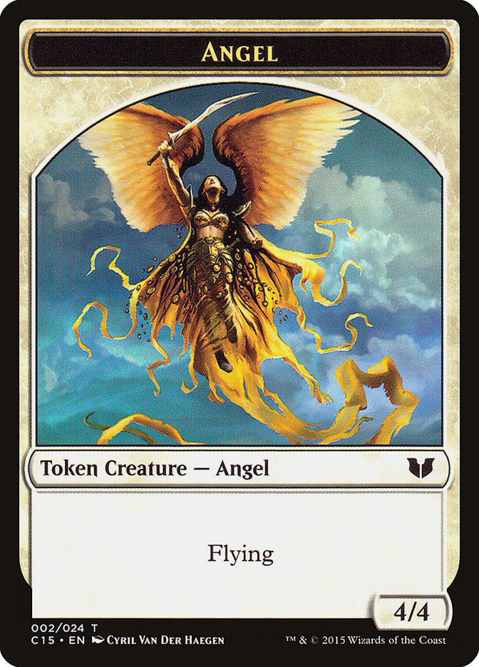 Angel // Knight (005) Double-Sided Token [Commander 2015 Tokens] | Game Haven TX
