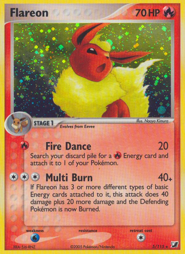 Flareon (5/115) [EX: Unseen Forces] | Game Haven TX