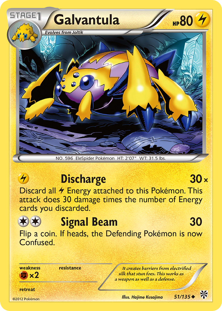 Galvantula (51/135) [Black & White: Plasma Storm] | Game Haven TX