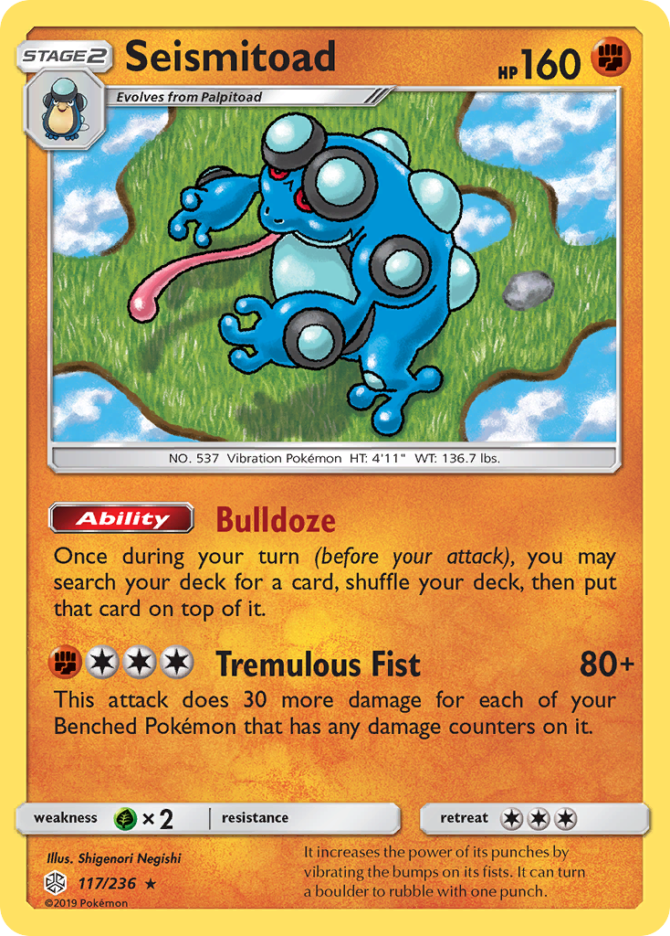 Seismitoad (117/236) [Sun & Moon: Cosmic Eclipse] | Game Haven TX