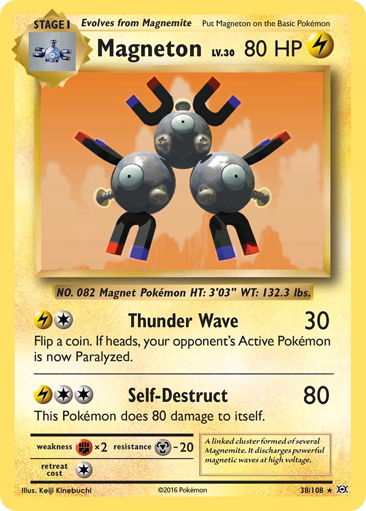 Magneton (38/108) (Theme Deck Exclusive) [XY: Evolutions] | Game Haven TX