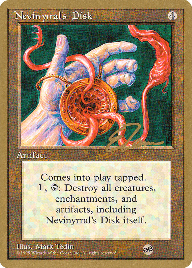 Nevinyrral's Disk (Eric Tam) (SB) [Pro Tour Collector Set] | Game Haven TX
