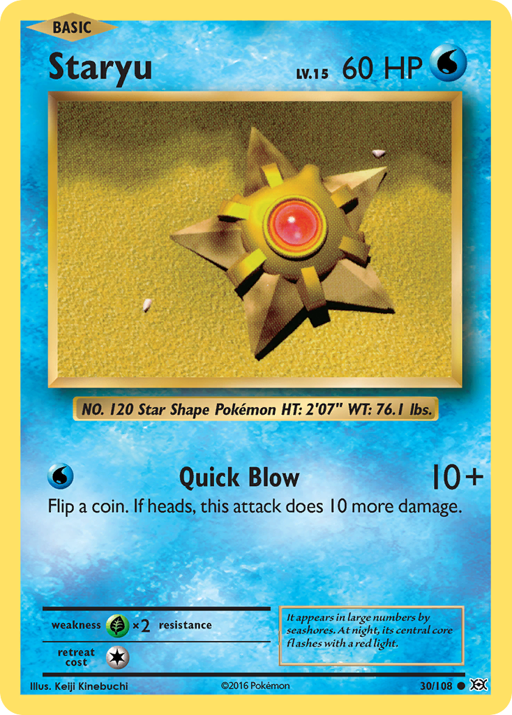 Staryu (30/108) [XY: Evolutions] | Game Haven TX