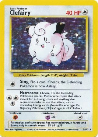 Clefairy (5/102) [Base Set Unlimited] | Game Haven TX