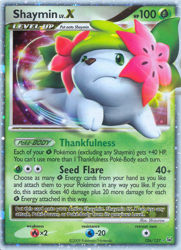 Shaymin LV.X (126/127) [Platinum: Base Set] | Game Haven TX