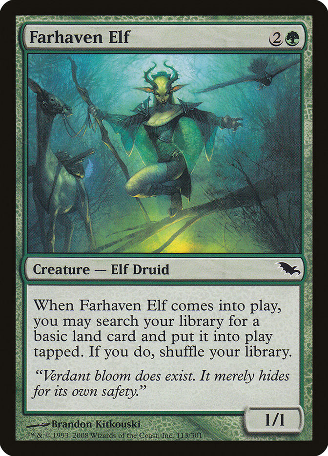 Farhaven Elf [Shadowmoor] | Game Haven TX