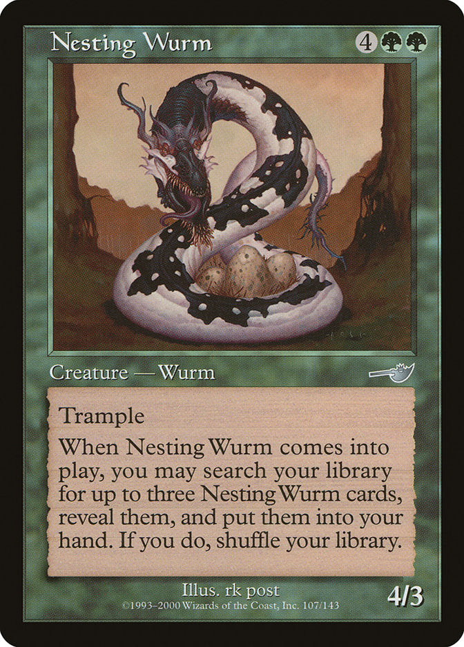 Nesting Wurm [Nemesis] | Game Haven TX