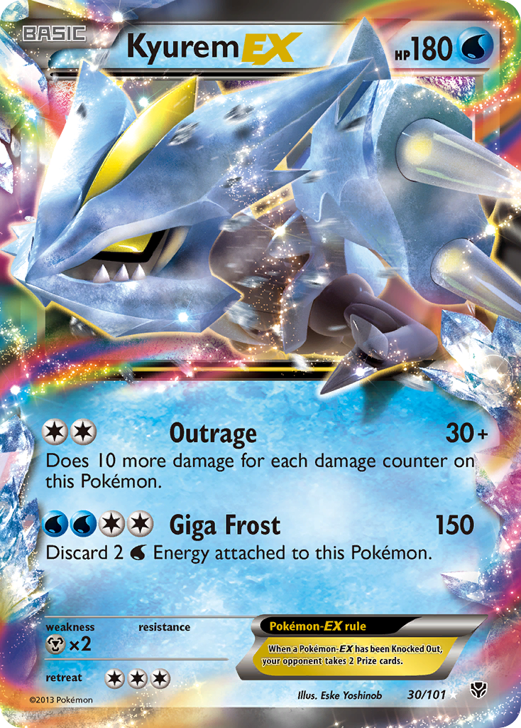 Kyurem EX (30/101) [Black & White: Plasma Blast] | Game Haven TX