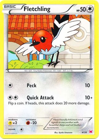 Fletchling (4/30) [XY: Trainer Kit 2 - Latias] | Game Haven TX