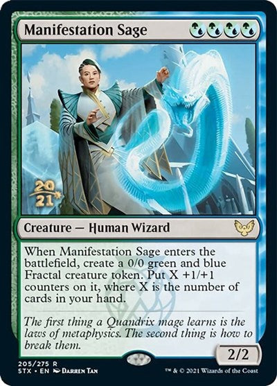 Manifestation Sage (Prerelease) [Strixhaven: School of Mages Prerelease Promos] | Game Haven TX