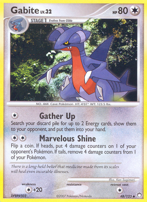 Gabite (48/123) [Diamond & Pearl: Mysterious Treasures] | Game Haven TX