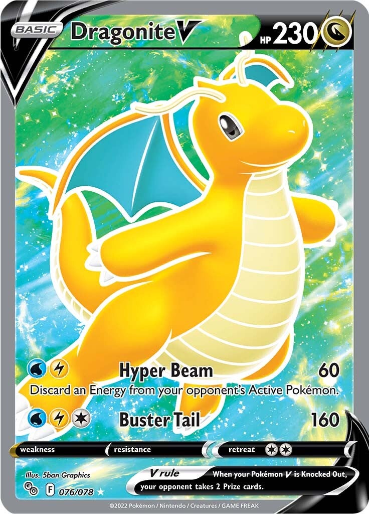 Dragonite V (076/078) [Pokémon GO] | Game Haven TX