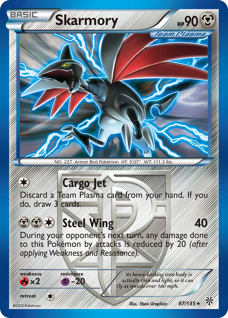 Skarmory (87/135) [Black & White: Plasma Storm] | Game Haven TX