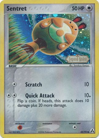 Sentret (62/92) (Stamped) [EX: Legend Maker] | Game Haven TX