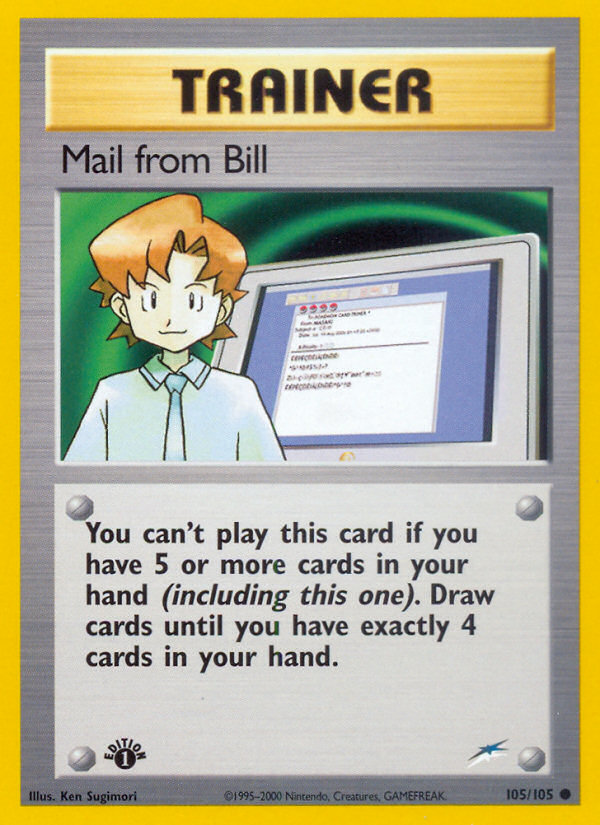 Mail from Bill (105/105) [Neo Destiny 1st Edition] | Game Haven TX