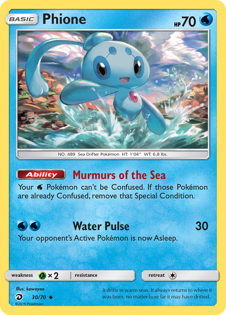 Phione (30/70) [Sun & Moon: Dragon Majesty] | Game Haven TX