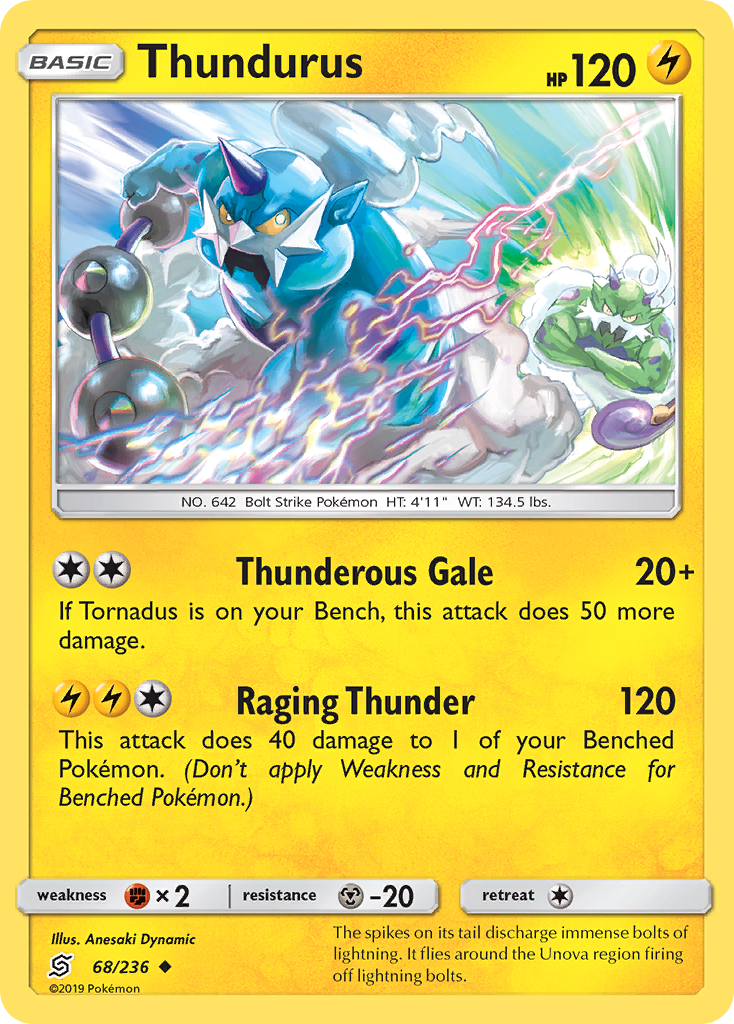 Thundurus (68/236) [Sun & Moon: Unified Minds] | Game Haven TX