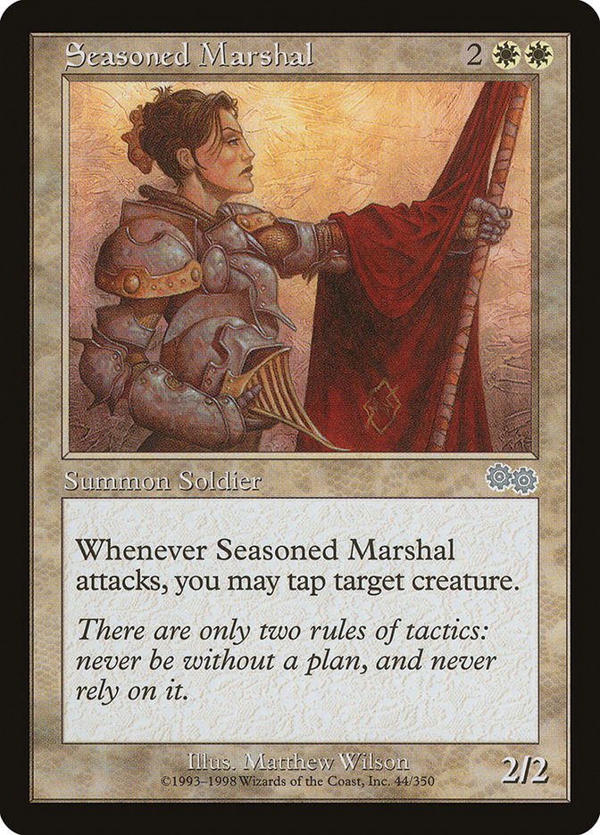 Seasoned Marshal [Urza's Saga] | Game Haven TX