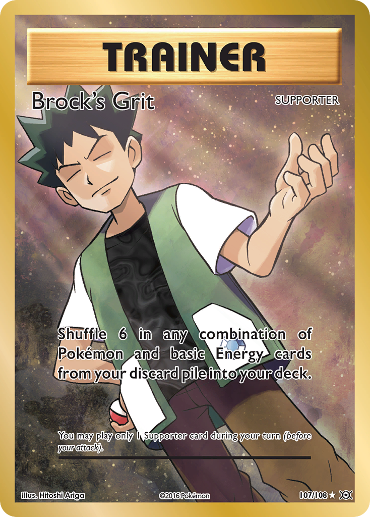 Brock's Grit (107/108) [XY: Evolutions] | Game Haven TX