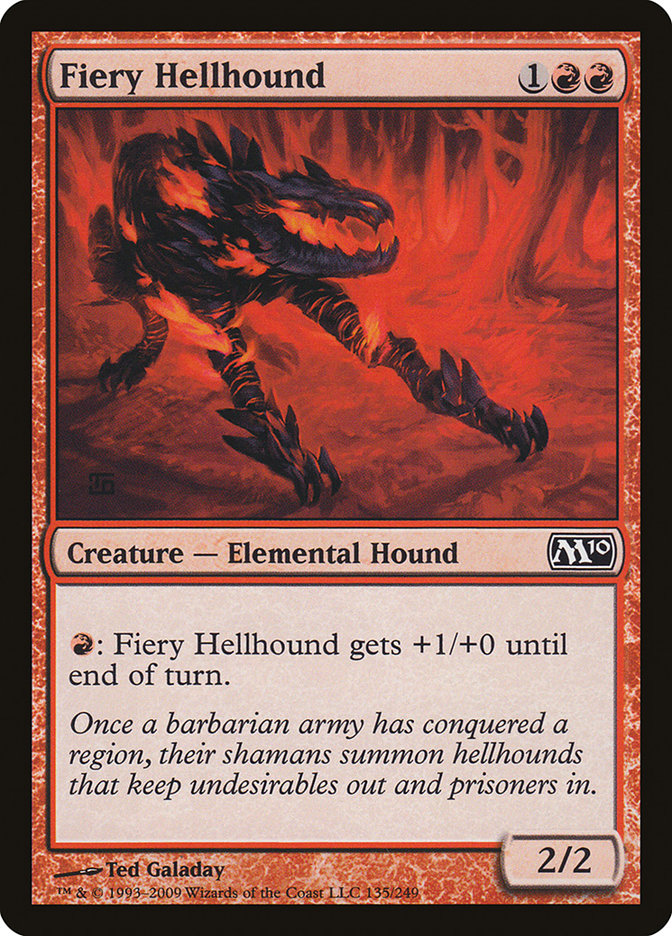 Fiery Hellhound [Magic 2010] | Game Haven TX