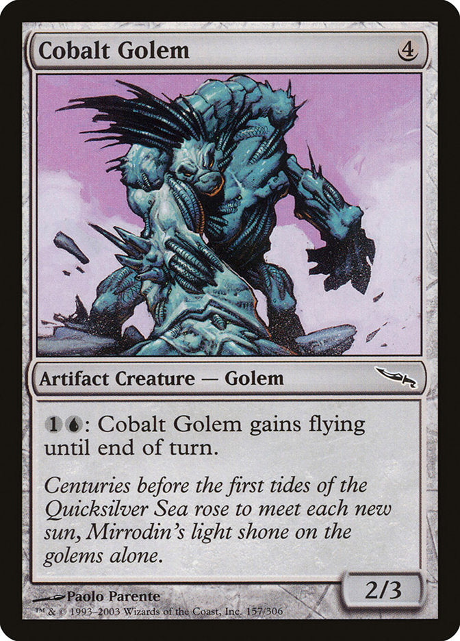 Cobalt Golem [Mirrodin] | Game Haven TX