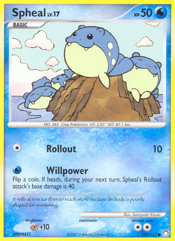 Spheal (102/123) [Diamond & Pearl: Mysterious Treasures] | Game Haven TX