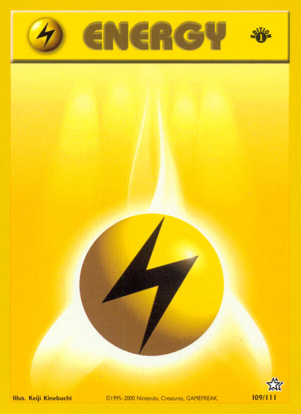 Lightning Energy (109/111) [Neo Genesis 1st Edition] | Game Haven TX