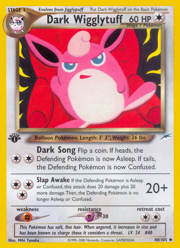 Dark Wigglytuff (40/105) [Neo Destiny 1st Edition] | Game Haven TX