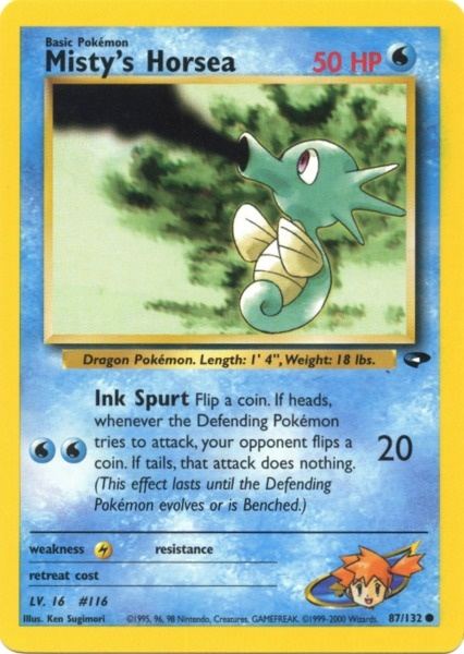 Misty's Horsea (87/132) [Gym Challenge Unlimited] | Game Haven TX
