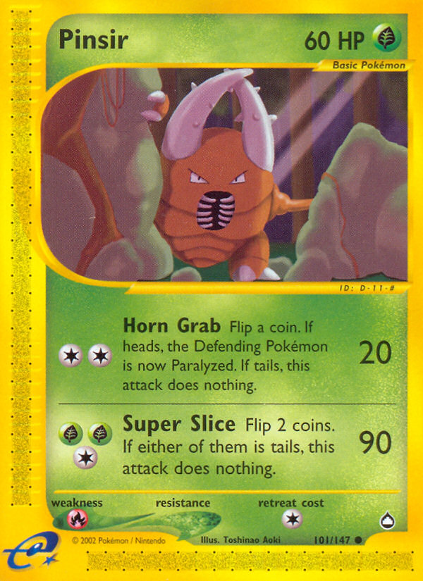 Pinsir (101/147) [Aquapolis] | Game Haven TX