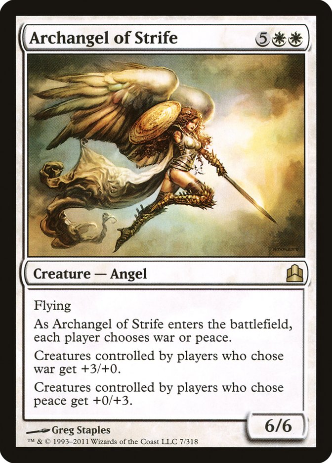 Archangel of Strife [Commander 2011] | Game Haven TX