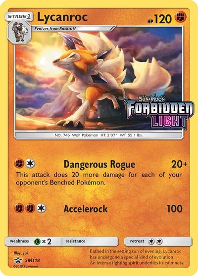 Lycanroc (SM118) (Prerelease Promo) [Sun & Moon: Black Star Promos] | Game Haven TX