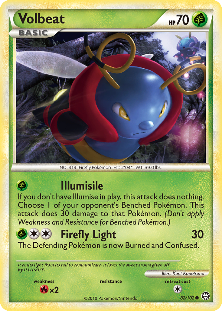 Volbeat (82/102) [HeartGold & SoulSilver: Triumphant] | Game Haven TX