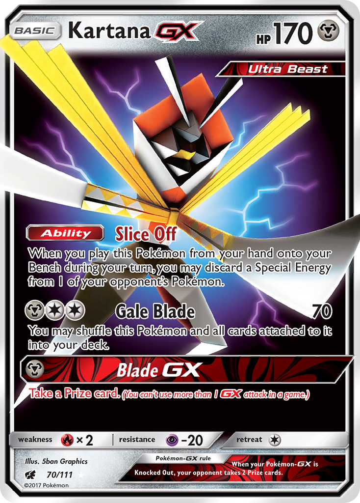 Kartana GX (70/111) [Sun & Moon: Crimson Invasion] | Game Haven TX