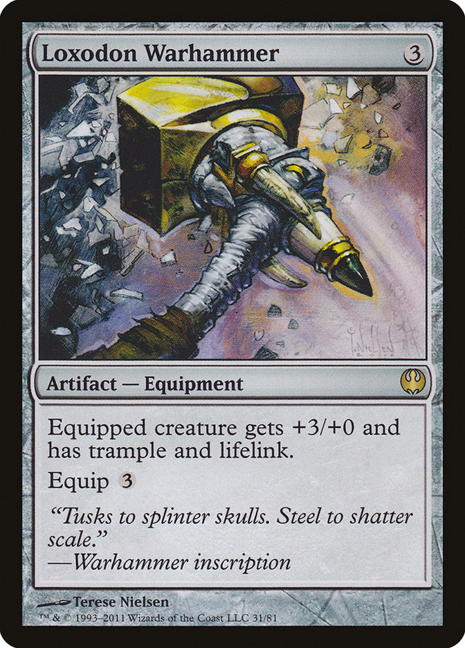 Loxodon Warhammer [Duel Decks: Knights vs. Dragons] | Game Haven TX