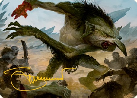 Troll Art Card (Gold-Stamped Signature) [Dungeons & Dragons: Adventures in the Forgotten Realms Art Series] | Game Haven TX