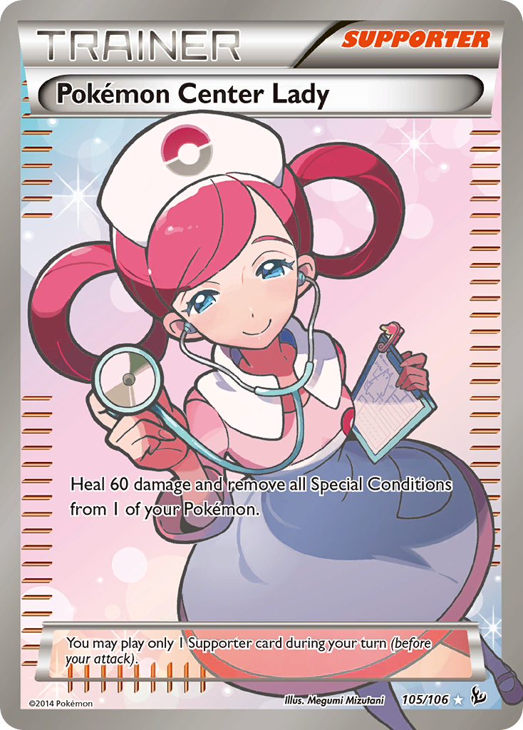 Pokemon Center Lady (105/106) [XY: Flashfire] | Game Haven TX