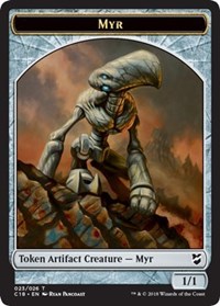 Myr (023) // Thopter (025) Double-sided Token [Commander 2018 Tokens] | Game Haven TX