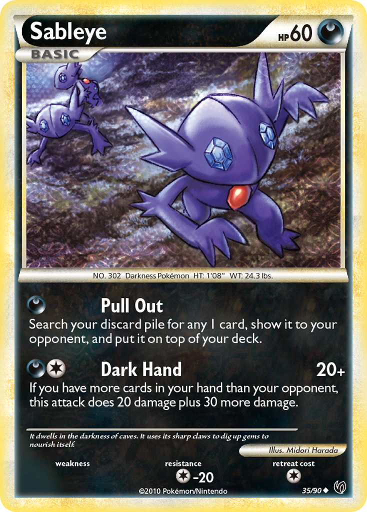 Sableye (35/90) [HeartGold & SoulSilver: Undaunted] | Game Haven TX