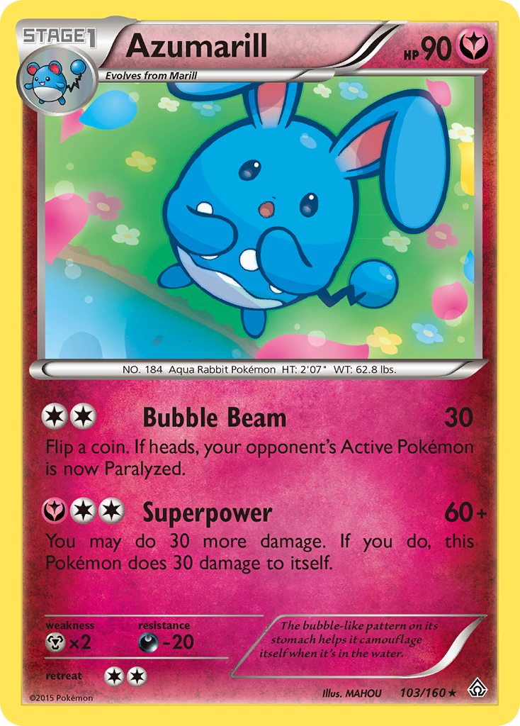 Azumarill (103/160) [XY: Primal Clash] | Game Haven TX