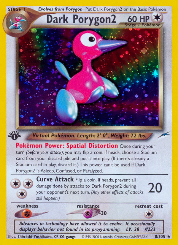 Dark Porygon2 (8/105) [Neo Destiny 1st Edition] | Game Haven TX