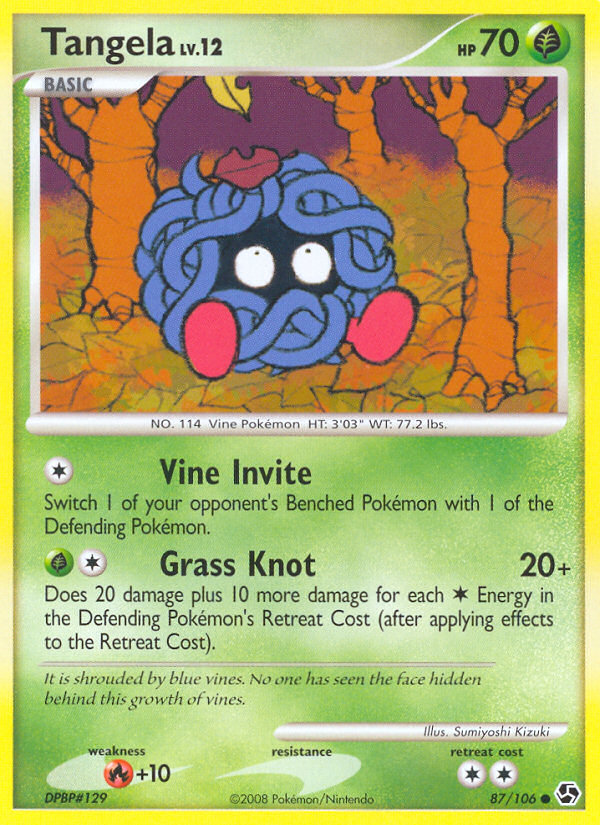 Tangela (87/106) [Diamond & Pearl: Great Encounters] | Game Haven TX
