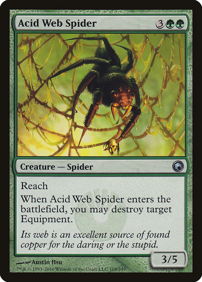 Acid Web Spider [Scars of Mirrodin] | Game Haven TX