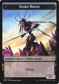 Faerie Rogue // Goblin Rogue Double-sided Token [Commander: Zendikar Rising Tokens] | Game Haven TX
