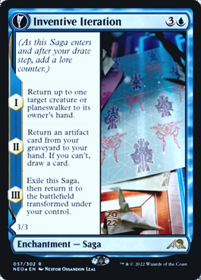 Inventive Iteration // Living Breakthrough [Kamigawa: Neon Dynasty Prerelease Promos] | Game Haven TX
