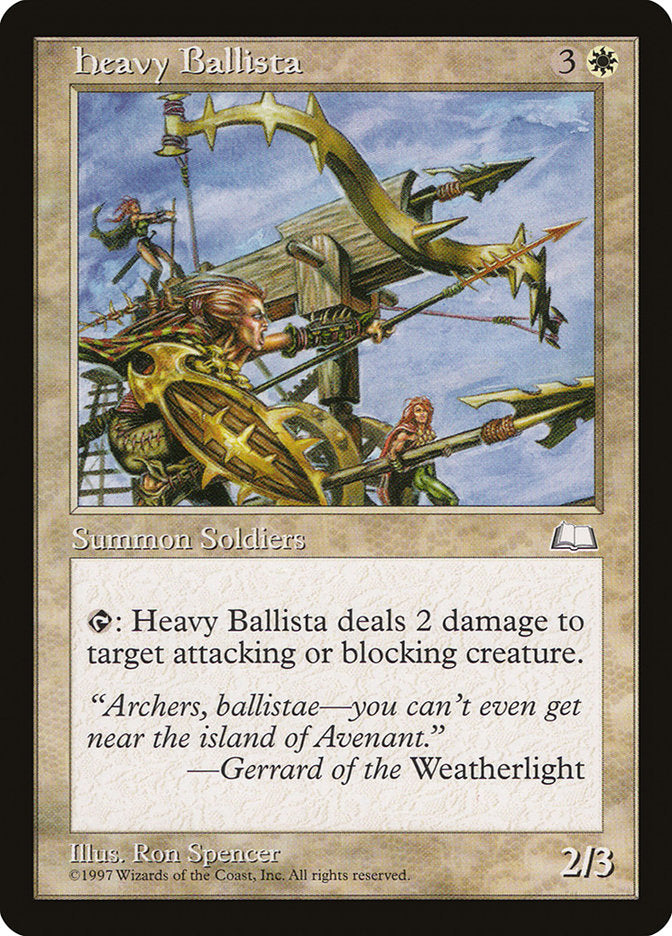 Heavy Ballista [Weatherlight] | Game Haven TX