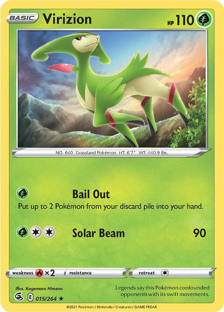Virizion (015/264) [Sword & Shield: Fusion Strike] | Game Haven TX