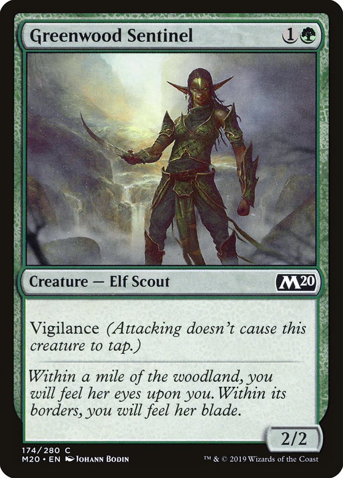 Greenwood Sentinel [Core Set 2020] | Game Haven TX