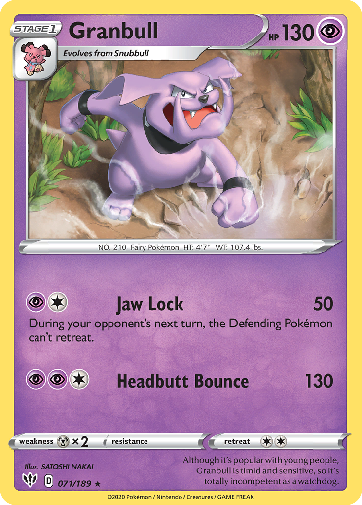 Granbull (071/189) [Sword & Shield: Darkness Ablaze] | Game Haven TX