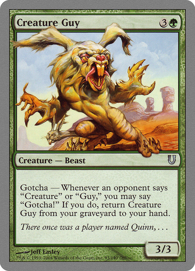 Creature Guy [Unhinged] | Game Haven TX